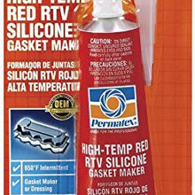 Permatex 81160 Hi-Temp Red Form-A-Gasket Silicone Sealant. 3 oz.
