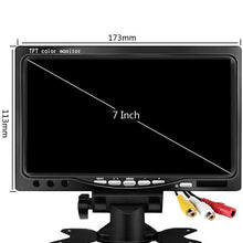 7 Inch Car Rear View LCD Monitor, Kenowa 800x480 Backlit TFT LCD HD Color Screen for Car Rear View Camera, Car DVD, Surveillance Camera with Stand, Remote and 2 AV Input