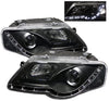 Spyder Auto PRO-YD-VP06-DRL-BK Volkswagen Passat B6 Black DRL LED Projector Headlight