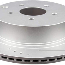 Premium Rear 2pcs Drilled & Slotted brake Rotor ANPART fit for Infiniti FX35/FX37/FX45/JX35/M35h/M37/M56/Q50/Q60/Q70/Q70L/QX60/QX70, Murano/Pathfinder/Quest