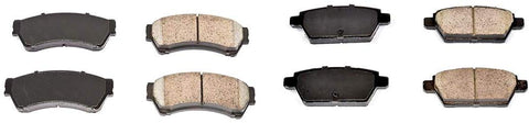 AutoDN Front and Rear Clean Ceramic Brake Pads For 2006 Lincoln Zephyr