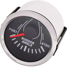 Rudder Angle Gauge Indicator 0-190 ohm Waterproof with Angle Sensor Backlight for Yacht Marine Boat 52mm (Shipped from US Warehouse)