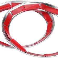 Suuonee Vent Frame, 2Pcs Car Side Air Conditioning Vent Ring Frame Cover Trim for Mercedes Benz E Class W213 16-18