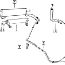 MOPAR 55057191AC - Tube Oil Cooler Pressure And Ret