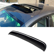 Puermto 1pcs 38" Universal Deflector Sun/Moon Roof Rain Snow Guard Wind Dark Smoke Tint Window Visor