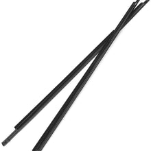 Newsmarts 4pcs Weatherstrip Window Seal Car Window Moulding Trim Seal Belt Compatible with 2009-2012 Toyota Corolla (Black)