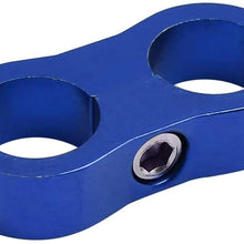 X AUTOHAUX AN10 Hose Separator Clamp Adapter Blue for Oil Fuel Water Line Tube Pipe
