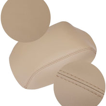 Real Leather Center Console Lid Armrest Cover Fits Honda Pilot 2009-2015 Beige Tan