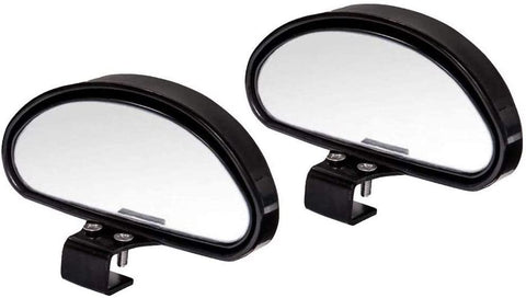 WildAuto Blind Spot Mirrors, Adjustable Car Auxiliary Universal Wide Angle Mirror for Universal Cars (Black-2pcs)