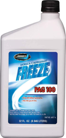 Johnsen's 6817-6 ISO 100 Premium PAG Lubricant - 32 oz.