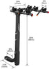 IKURAM 3 Bike Rack Bicycle Carrier Racks Hitch Mount Double Foldable Rack for Cars, Trucks, SUV's and minivans with a 2