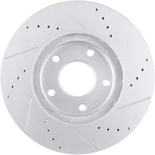 TUPARTS Front Brake Rotors with Slotted Drilled fit for 2003-2004 I-nfiniti M45, 2002-2006 I-nfiniti Q45, 2004-2009 2011-2017 Quest