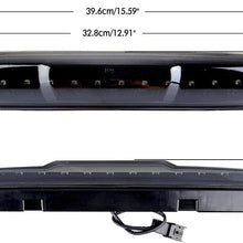 Third Brake Light LED 3rd Brake Light Rear Tail Brake Light Cargo Lamp Waterproof Smoke Lens Black Housing High Mount Brake Light Replacement fit for 2007-2013 Chevy Silverado GMC Sierra 25890530