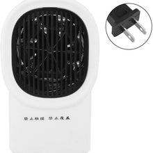 Fan Heater, Portable Compact Electric Tabletop Fan Heater Electric Warmer for Home Office Winter Use Tabletop Heater(White)