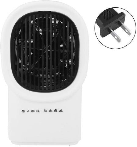 Fan Heater, Portable Compact Electric Tabletop Fan Heater Electric Warmer for Home Office Winter Use Tabletop Heater(White)