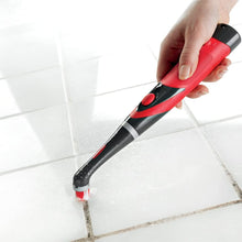 Rubbermaid Reveal Cordless Battery Power Scrubber, Red, Multi-Purpose Scrub Brush Cleaner for Grout/Tile/Bathroom/Shower/Bathtub, Water Resistant, Lightweight, Ergonomic Grip (1839685)