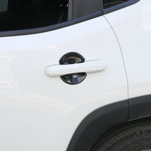 Black ABS Exterior Door Handle Bowl Cover Decor for Jeep Renegade 2015 2016 2017