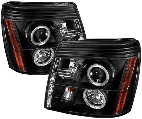 Spyder Auto 5037947 LED Halo Projector Headlights Black/Clear