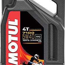 Motul 104087-CS 7100 4T Synthetic Oil, 4 Pack (5W40 4-Liter), 33.81 Fluid_Ounces