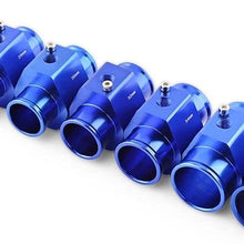 Universal Water Temp Joint Pipe, Keenso Aluminum Water Temp Temperature Joint Pipe Sensor Gauge Radiator Hose Adapter, Blue 26mm - 40mm (28mm)