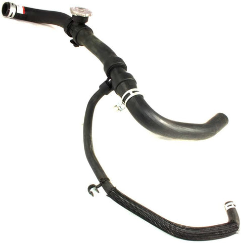 APDTY 5058482AH Upper Radiator Hose Assembly With Clips & Radiator Cap Fits 2007-2010 Dodge Caliber 2007-2017 Jeep Compass or Patriot (4-Cylinder; CVT Auto Trans; Non-Turbo; Replaces 5058482AH)