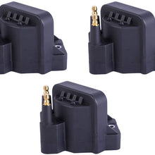 Motorhot Pack of 3 Ignition Coil Pack compatible with Buick Cadillac Chevrolet Oldsmobile Pontiac Compatible with L4 V6 C849 DR39 5C1058 E530C D555