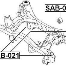 41322Ag00A - Arm Bushing (for Rear Control Arm) For Subaru - Febest