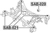 41322Ag00A - Arm Bushing (for Rear Control Arm) For Subaru - Febest