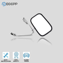 ECCPP Manual Side View Mirrors Chrome Pair Set for 80-96 Ford F-Series F150 F250 F350 Bronco Pickup Truck SUV