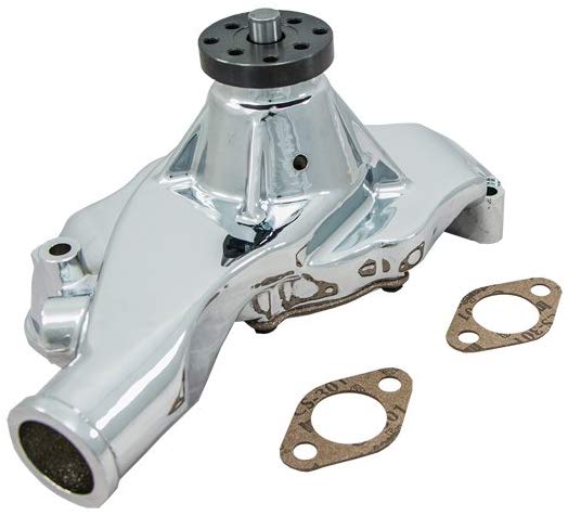 Top Street Performance HC8021C Chrome Finish Short Water Pump