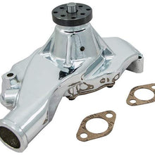 Top Street Performance HC8021C Chrome Finish Short Water Pump