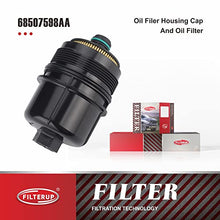 Engine Oil Filter 68507598AA,68498720AA Compatible with 2020 2021 Ram 1500,2020 2021 Jeep Wrangler,2021Jeep Gladiator 3.0L Diesel