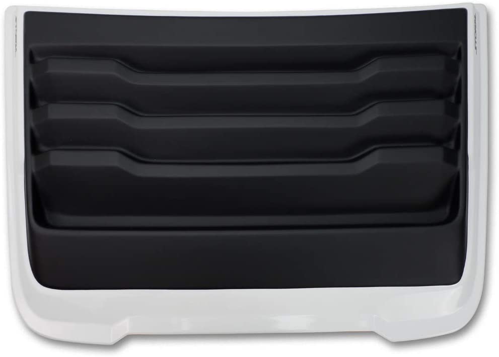 Nonstops Scoop F-150 Style Hood Cover Matte Black for Ford Ranger XLT Wildtrak 2015 2019 White, Matte Black