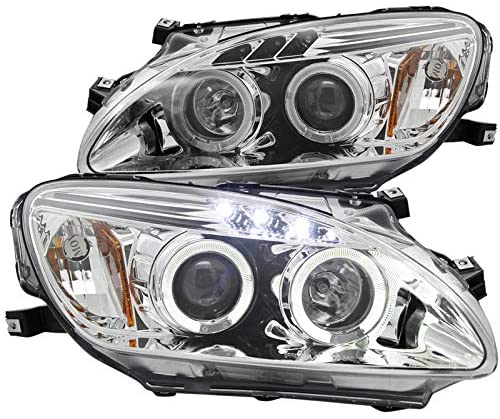 Spec-D Tuning 2LHP-S2K04-TM Chrome Projector Headlight (Housing, One Hid Compatible)