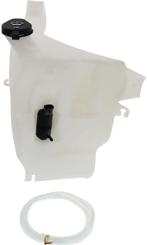 Washer Reservoir Windshield Expansion Tank Single Pump Type w/Washer Pump and Cap compatible with Vehicles