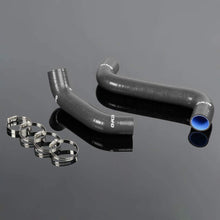 Radiator Coolant & Heater Silicone Hose Kit For 2002-2007 Subaru Impreza GDB GDA GB GG 2.0 WRX STI (Black -With Clamp Set)