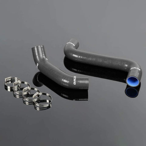 Radiator Coolant & Heater Silicone Hose Kit For 2002-2007 Subaru Impreza GDB GDA GB GG 2.0 WRX STI (Black -With Clamp Set)