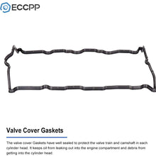 ECCPP Valve Cover with Valve Cover Gasket for 2013-2015 Nissan Rogue Compatible fit for Left/Right Engine Valve Covers Kit 13264-JG30C