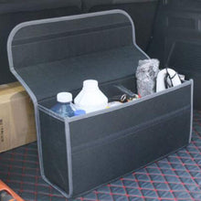 Vosarea Trunk Car Storage Box Foldable Portable Trunk Organizer Bag Back-Up Case for Van Car Automobile (Black)