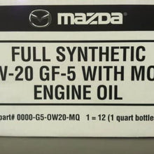 12PK MAZDA FULL SYNTHETIC 0W-20 GF-5 WITH MOLY ENGINE OIL