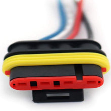 SUBALIGU (5 Kits) 4 Pin Way Waterproof Electrical Connector Wire, Automotive Wire Connectors, Car Plug Socket Kit with Wire, Insulated and Sealed