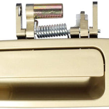 Eynpire 8010 Exterior Outside Outer Front Left Driver Side Beige/Gold Door Handle For 1997 1998 1999 2000 2001 Toyota Camry