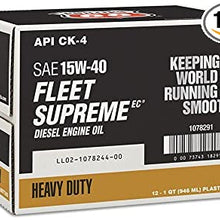 Phillips 66 1078291-12 PK Diesel Engine Oil (Fleet Supreme EC-API CK-4 15W40-1 Quart), 32. Fluid_Ounces, 12 Pack
