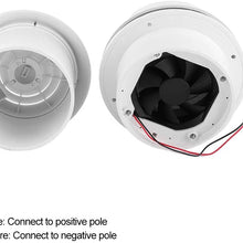 Akozon RV Fan Air Ceiling Cooling Ventilation Grille for Campers Motorhome Travel Trailer Van 24V