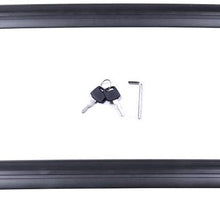 AUTOMUTO Cross Bars fit for 2011 2012 2013 2014 2015 2016 2017 2018 2019 for Jeep Grand Cherokee Aluminum Black Kayak Roof Rack Roof Top Bar Luggage Carrier with Lock