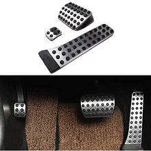 etopmia BEZ No Drill Fuel Brake Foot Pedals For Mercedes Benz C/E/S/GLK/SLK/CLS/Sl Class Silver (1 Pack)