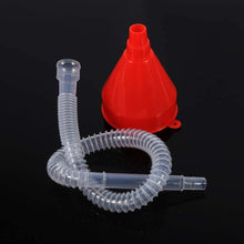 Automotive Fuel Funnel, 8cm Wide Mouth Fuel Funnel Universal Long Funnel Car Plastic Flexible Oil Filling Funnel for Water Gasoline Coolant