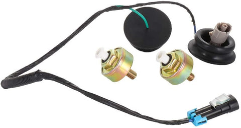 ECCPP Knock Detonation Sensor with Harness compatible with 2001-2006 GMC Sierra 1500/2500 HD/3500 2003-2007 Chevrolet Express 1500/2500/3500