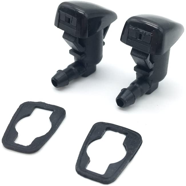 2 Front Hood Windshield Washer Nozzle Water Sprayer Jet fit for Buick Enclave, Cadillac SRX, Chevy Traverse, Chrysler 300M Concorde Intrepid, Dodge Intrepid, Ford Focus, GMC Acadia, Saturn Outlook