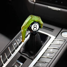 Lunsom 8 Ball Shifter Knob Green Hand Car Transmission Shifter Stick Handle Head Fit Universal Automatic Manual Vehicle